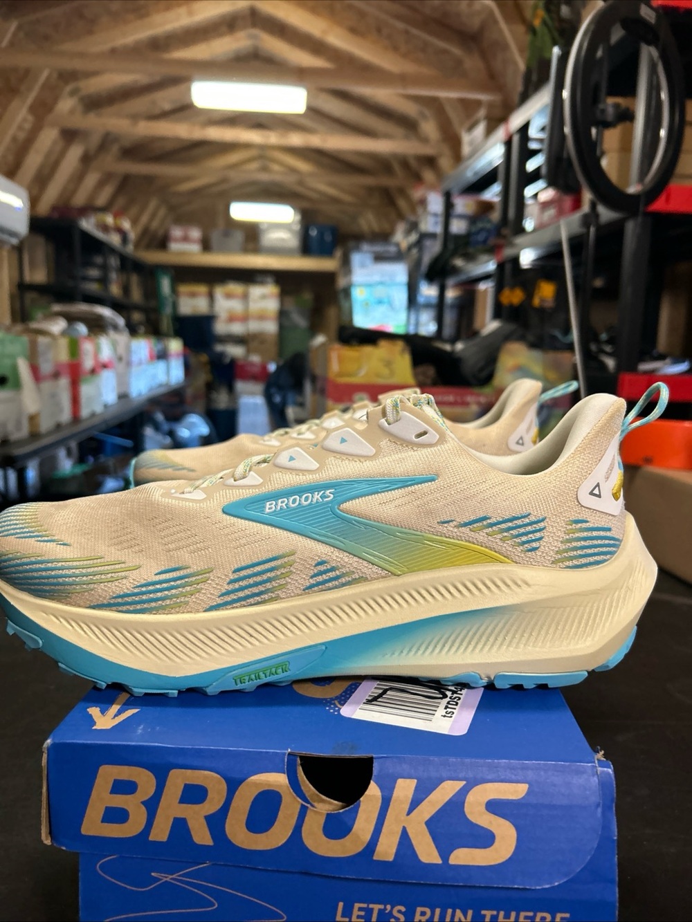 Brooks Women’s Ghost Trail Sneakers. Light Tried On. Size 12